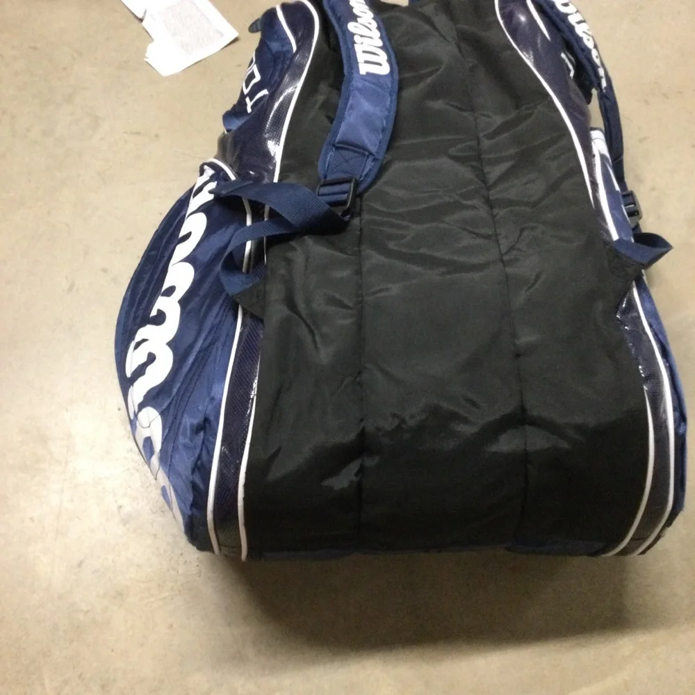 Wilson Navy and White Duffel Sports Bag